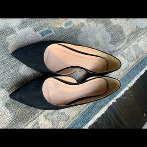 J. Crew black suede flats